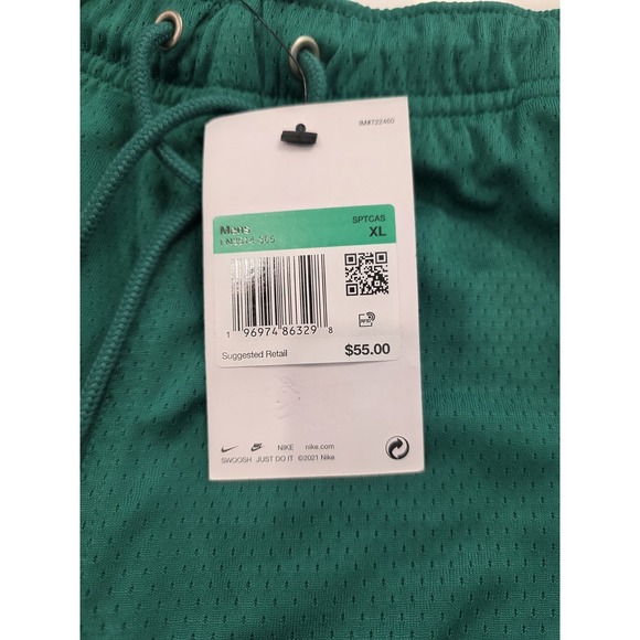 NWT Nike Standard Fit Above The Knee Mesh Shorts Mens XL Green - Picture 5 of 5